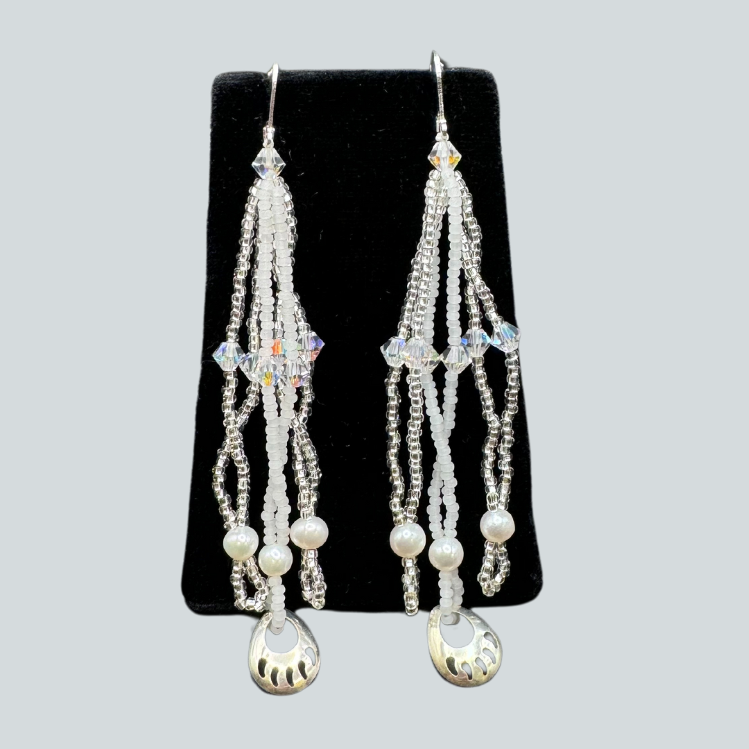 SG $35 Bear Paw Beaded Earrings