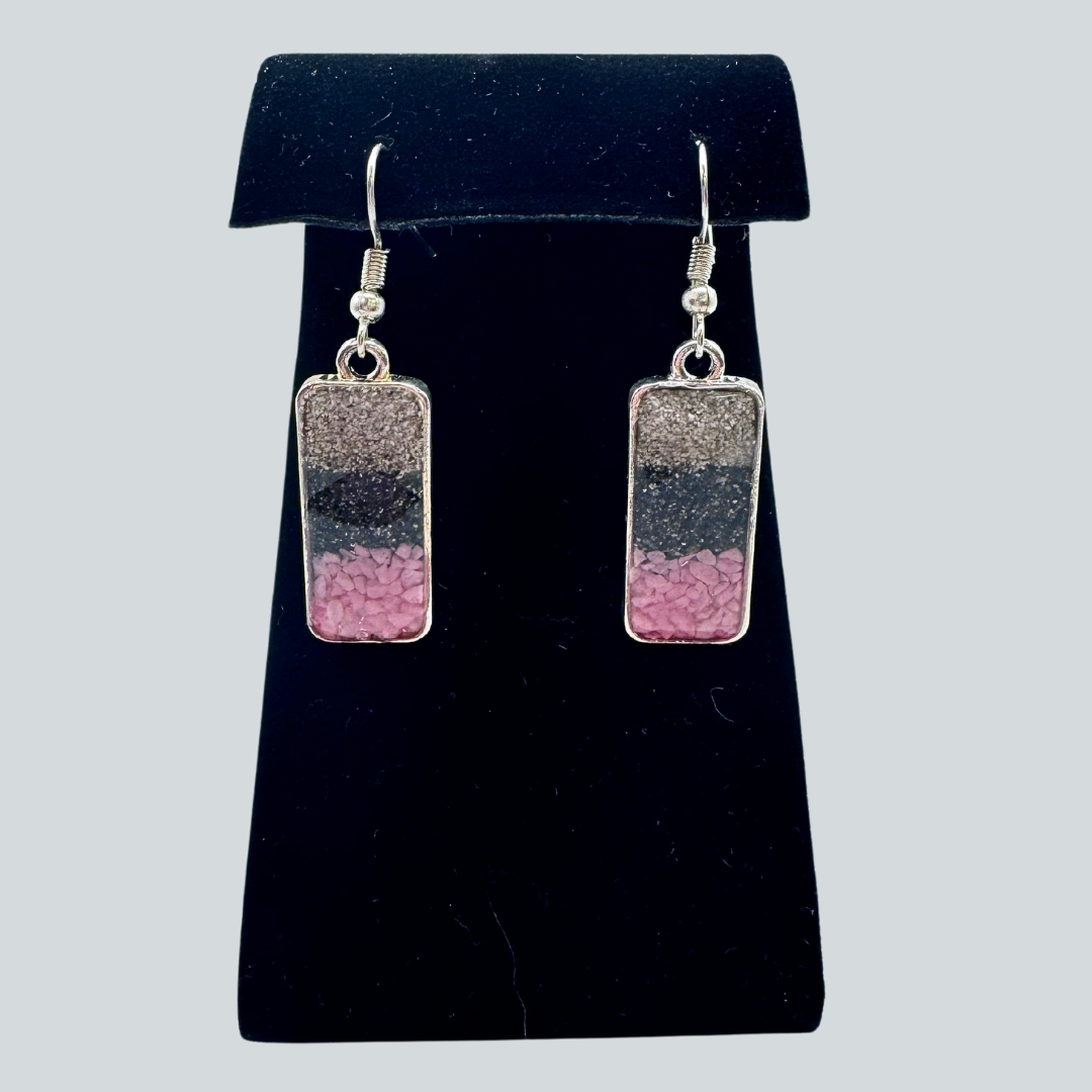 BST-O $54 Sand & R Stone Earrings