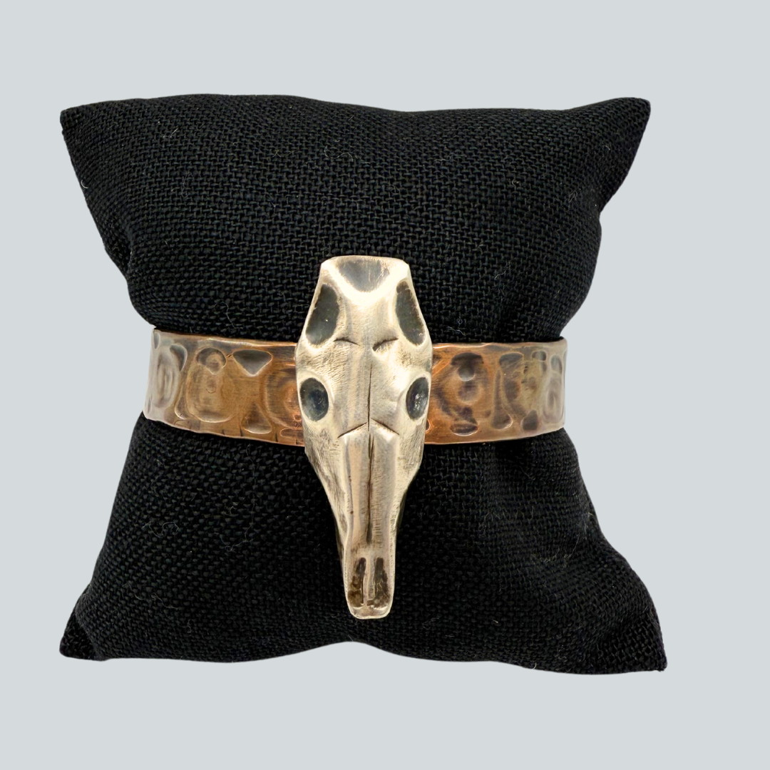 NF-O $185 Desperado Horse Skull Cuff Bracelet