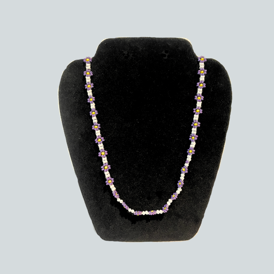 Beaded Flower Necklace